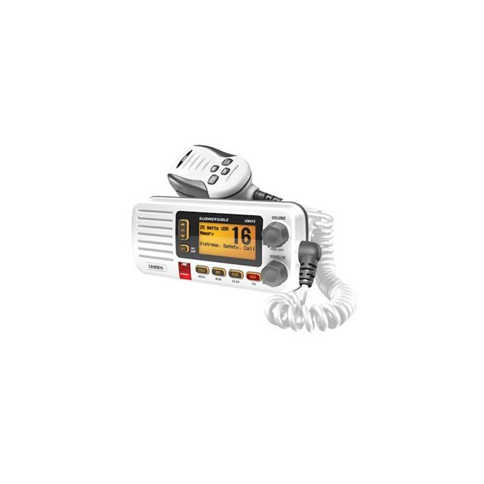 Uniden UM415 White Oceanus Submersible Class D Marine Radio