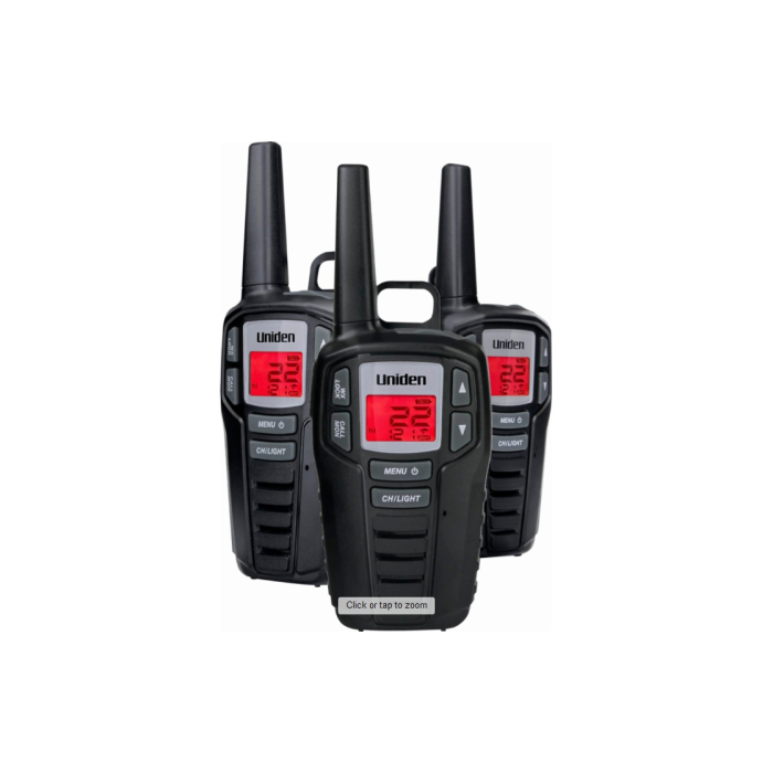 Uniden SX3073C 30 Mile Range GMRS/FRS Radios 3 Pack