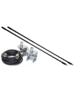 ProComm HSD995-4BK 4' Black Dual Fiberglass Antenna Kit