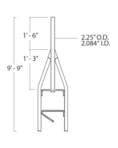Rohn 25AG2 Standard 9' 9" Top Section