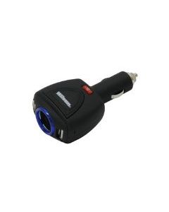 Wilson 3051224USBBL Single 12V Socket & Dual USB Charger