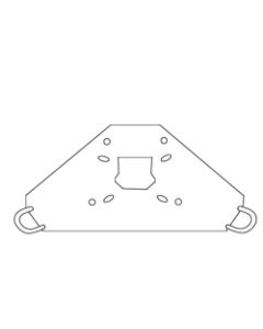 Rohn AS25G Top Single Accessory Shelf