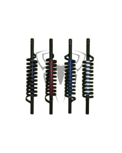Black Widow 69" Open Coil Antenna-White