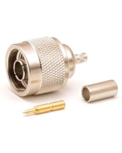 Antenex (Laird Technologies) CN58S N-Male Solder-On Connector For RG58 Coax