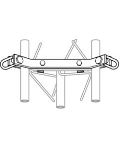Rohn GA25GD Guy Bracket Assembly with Hardware