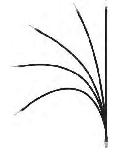 ProComm KF Flexible Series Antenna-Black-2 Foot