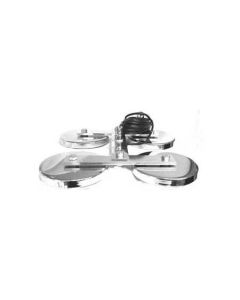 Pro Trucker PTMAG5184CH Quad Chrome Magnet Mount with Coax