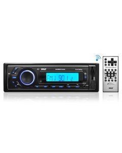 Pyle PLR27MPBU Bluetooth Stereo Receiver In-Dash Console Radio USB/SD/MP3 Playback Aux (3.5mm) Input AM/FM Radio Single DIN