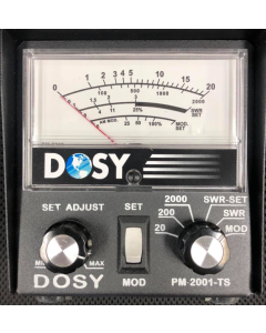 Dosy PM2001 In-Line 2,000 Watt SWR/Mod/Watt Meter