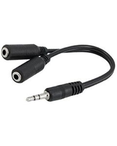 Pro Trucker PTADPY35 3.5mm Y Splitter 1 Male to 2 Female