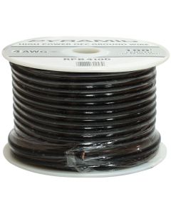 Pyramid RPB4100 100' Black 4 Gauge Power Wire