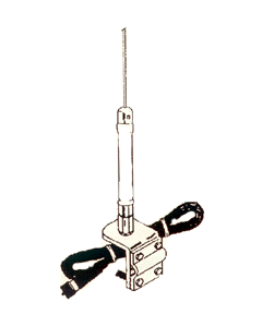 Everhardt SNGP-4 BK Black 4' No Ground Stainless Steel Antenna Kit