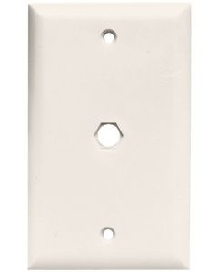 JVI Satellite Wall Plates-Ivory-Single Blank F81
