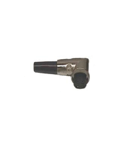 Opek C-4RBX 4 Pin Right Angle Microphone Plug with Rubber Boot