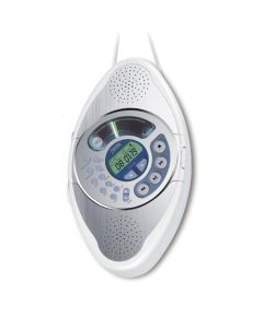 jWin JXM95 Splash-Proof Shower Radio/CD Player