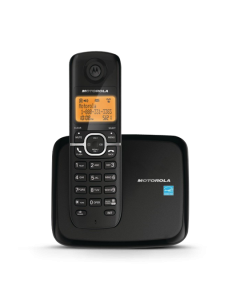 Motorola L601M DECT 6.0 Black Cordless Phone with 1-Handset and Caller ID