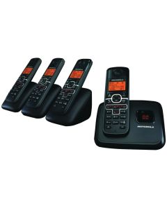 Motorola L704M Dect 6.0 Cordless Phone System With Caller Id, Digital Answering System & Speakerphone (4-Handset System