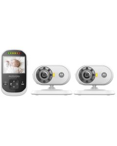 Motorola MBP25-2 Wireless Video Baby Monitor with 2 Cameras and 2.4-Inch LCD Color Screen