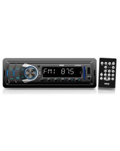 Pyle PLTR25UB In-Dash Bluetooth Digital Receiver Headunit with USB/SD Card Readers MP3/AUX-Input AM/FM Radio DC 12-24V Dual Voltage System Compatible with Car Bus Truck RV etc.