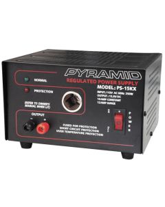 Pyramid PS15 12 Amp Power Supply with Cigarette Lighter Socket
