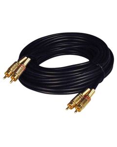 Pyramid R18B 18' Gold Plated RCA to RCA Audio Cable