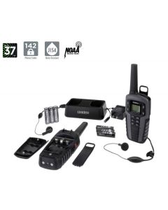 Uniden SX377-2CKHS 37 Mile Two Way Radio with Charger & Headsets