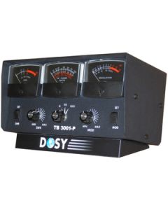 Dosy TB-3001P 1,000 Watt SWR/Mod/Watt Meter with Black Meter