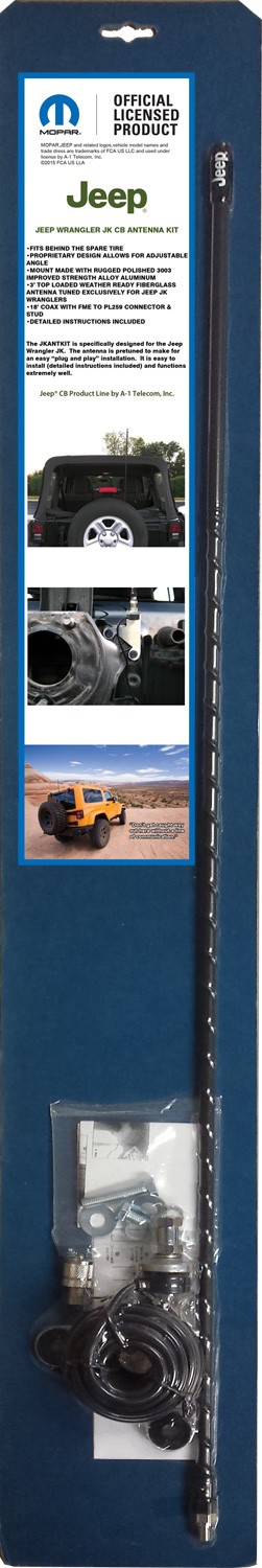 Mopar® / Jeep® Licensed JKANTKIT Jeep Wrangler JK Complete Antenna Kit For Model Years 2007-Present